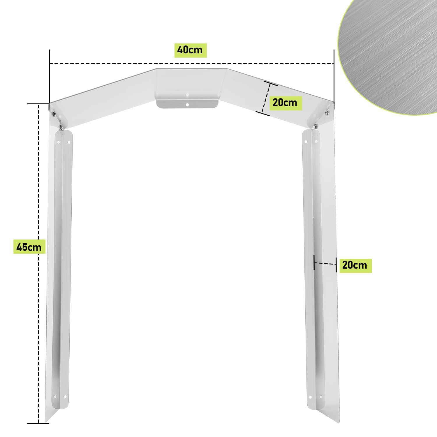 Toit De Protection Métallique Pour Borne De Recharge VE – Abri Anti-Pluie & Anti-UV, 4 Tailles