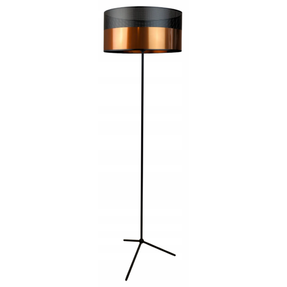 Lampa stojąca podłogowa z abażurem walec 40cm CARALA