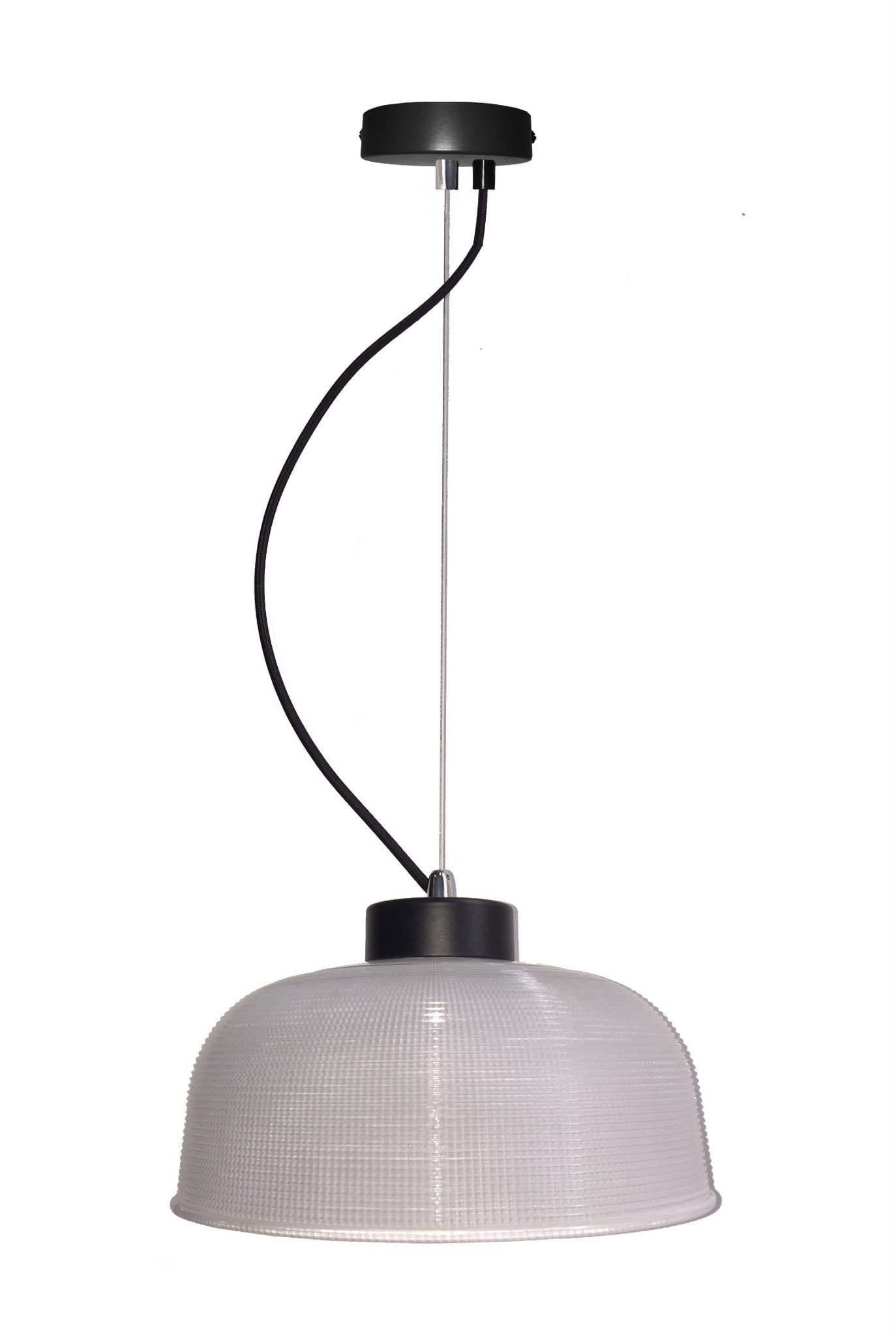Lampa sufitowa wisząca Liverpool czarno-szara 1xE27x40W wym: 90 x 26,5 x 26,5 cm szkło Candellux