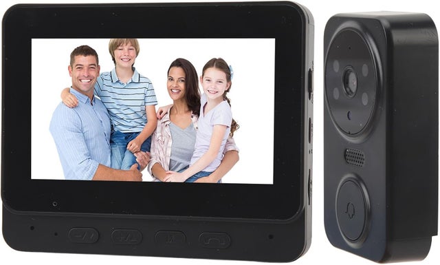 Sistema di videocitofono wireless, campanello con videocamera a visione notturna, campanello bidirezionale voce e video per casa e ufficio.