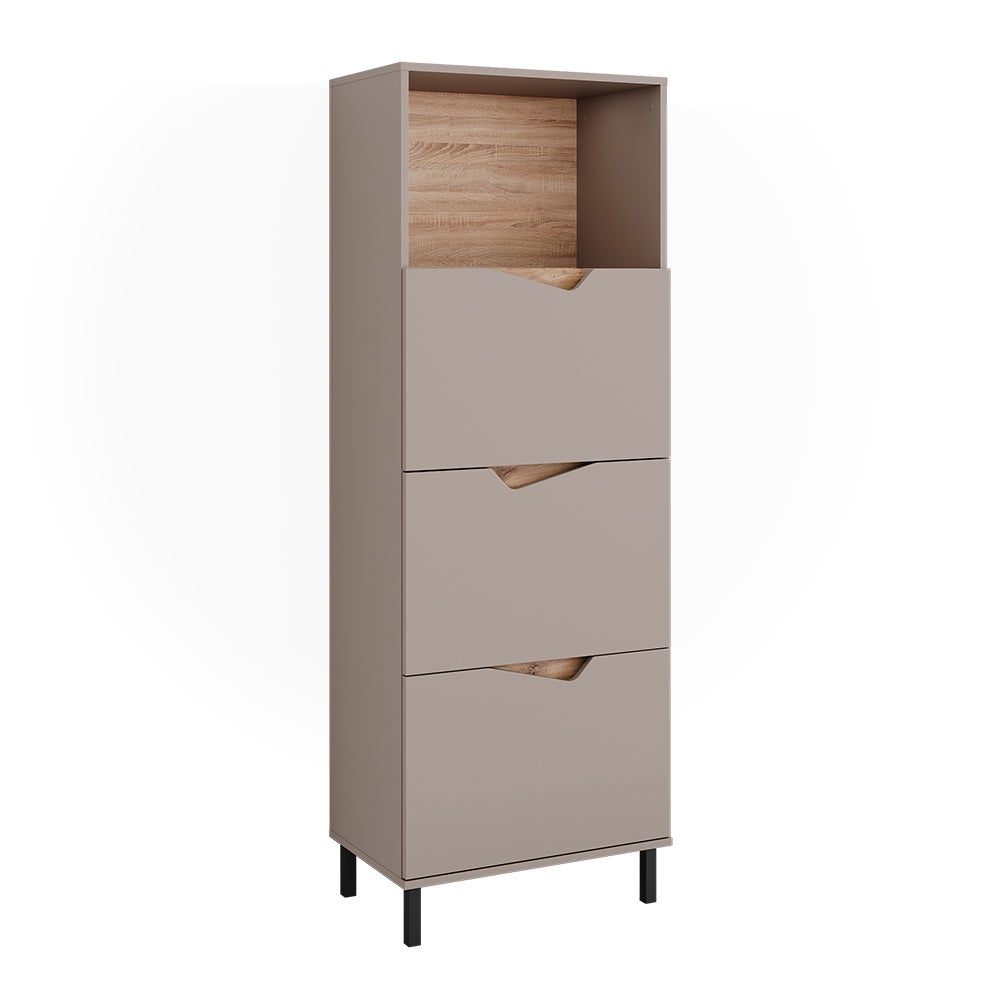 Vicco Kredens Marelle, Szary, 60 x 169.5 cm z 4 przegrodami