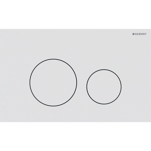 Geberit Sigma20 Nouvelle Plaque 2 Boutons Blanc Chrome Blanc