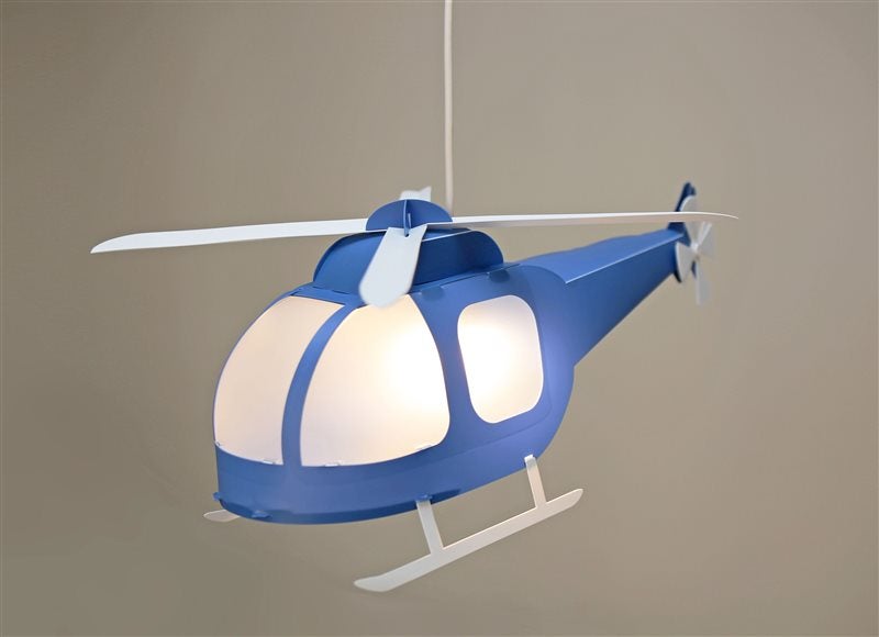 Lampe suspension enfant HÉLICOPTÈRE - R&M Coudert - bleu - 4