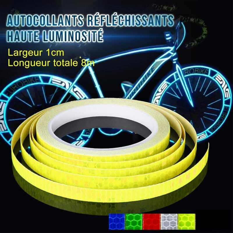 Cinta Reflectante Blanca De PVC 25m X 5cm – Adhesivo Fuerte E Impermeable Para Coches, Motos Y Camiones