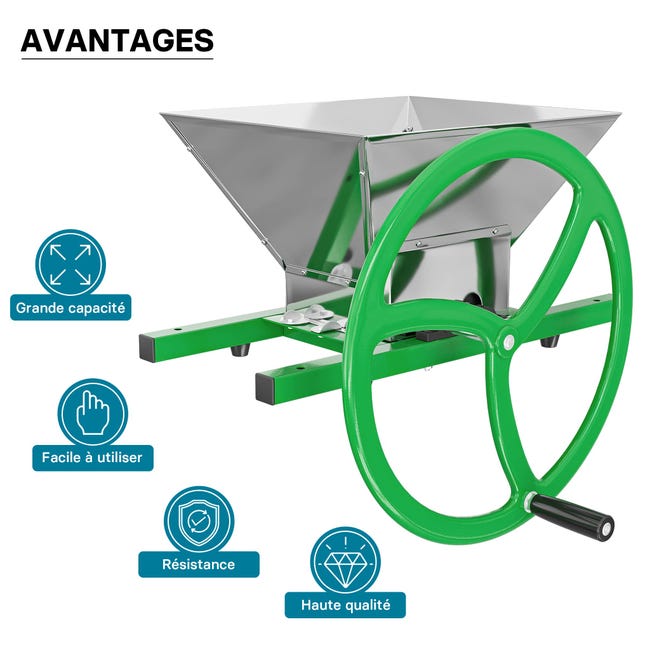 Frangifrutta Manuale Royal Catering - Mulino Per Mele E Frutta, Capacità 7 Litri - Foto 10