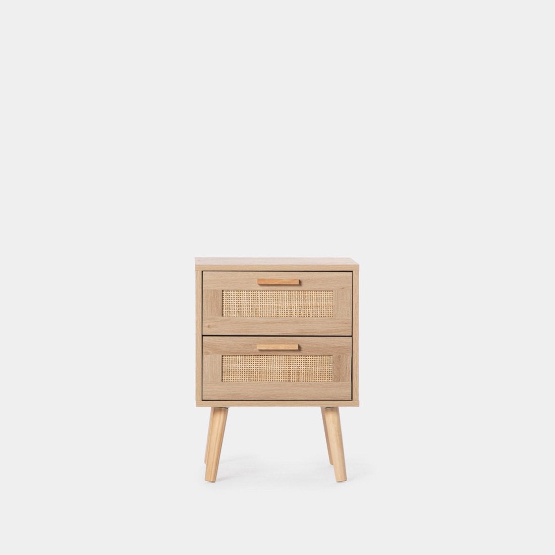 Packs 2 mesitas de noche efecto madera natural 40 x 56 cm - 7