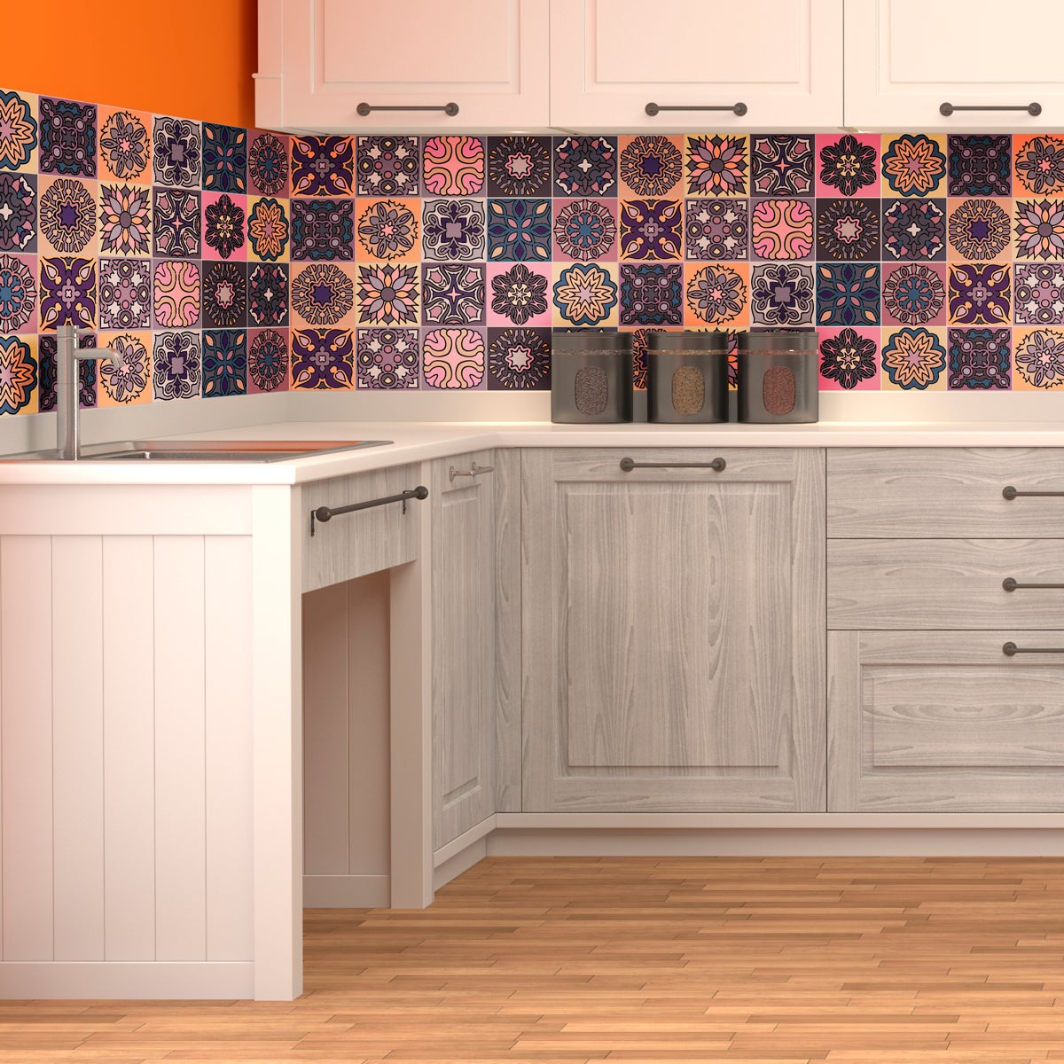 15 adesivo piastrelle azulejos Toledo - Sticker adesivo - adesivi murali - 15stickers10x10cm - 3