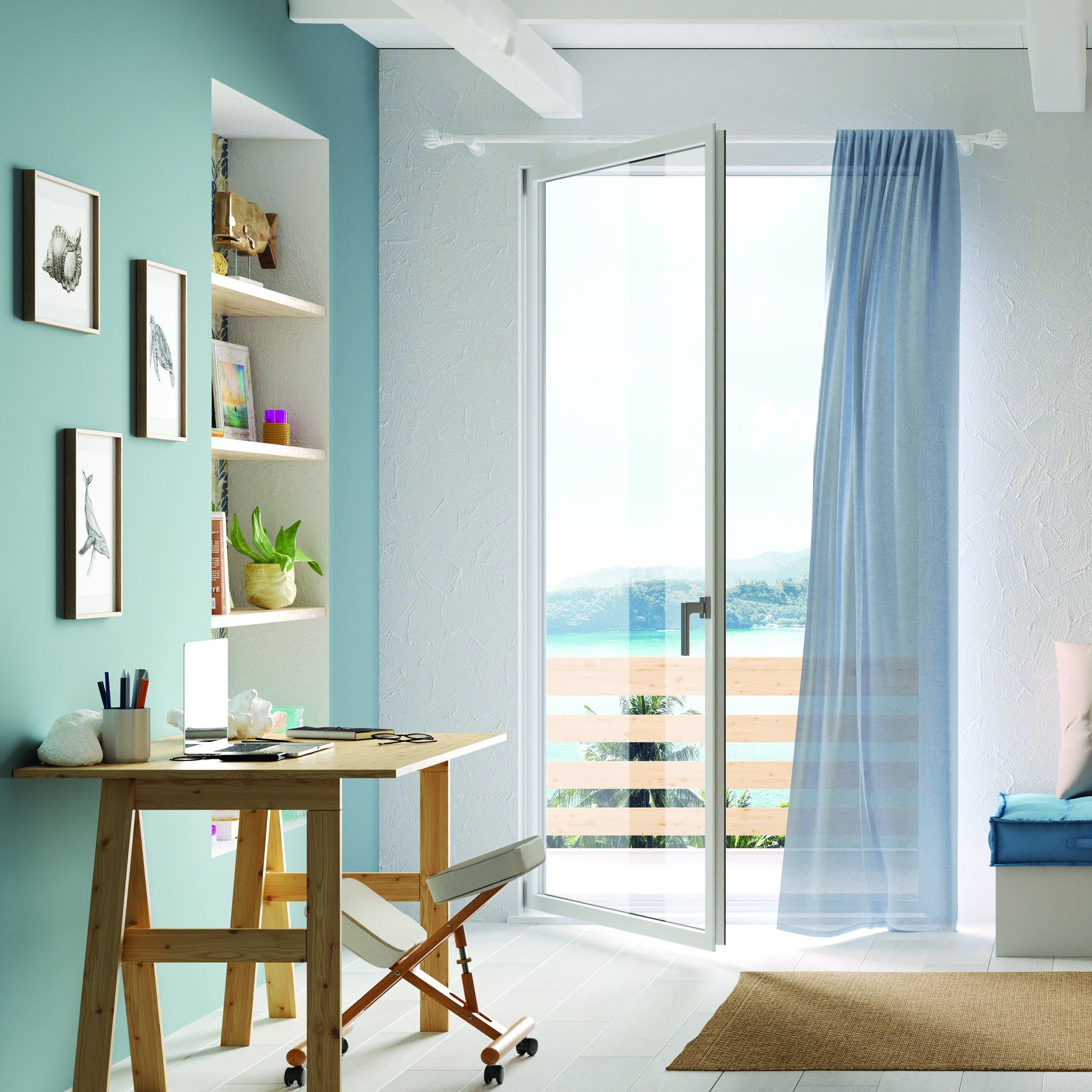 ARTENS - Lames PVC à clipser forte XL avec sous-couche intégrée - Effet bois blanc - Epaisseur 5 mm - 1,76 m²/ 8 lames - KINVARRA - 5