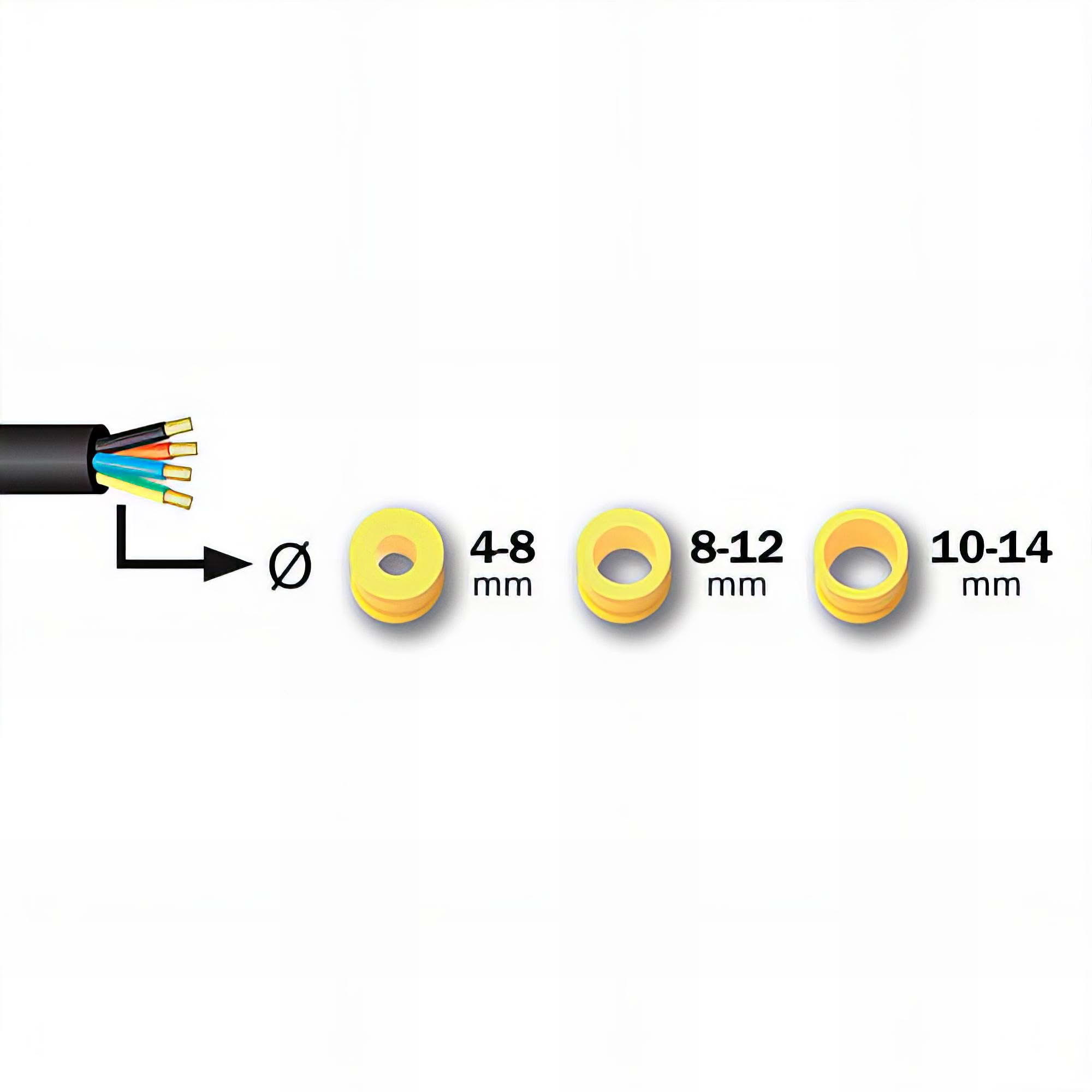 Raccord électrique de jonction 3 voies 4 fils étanche ip68 230v-450v - 2