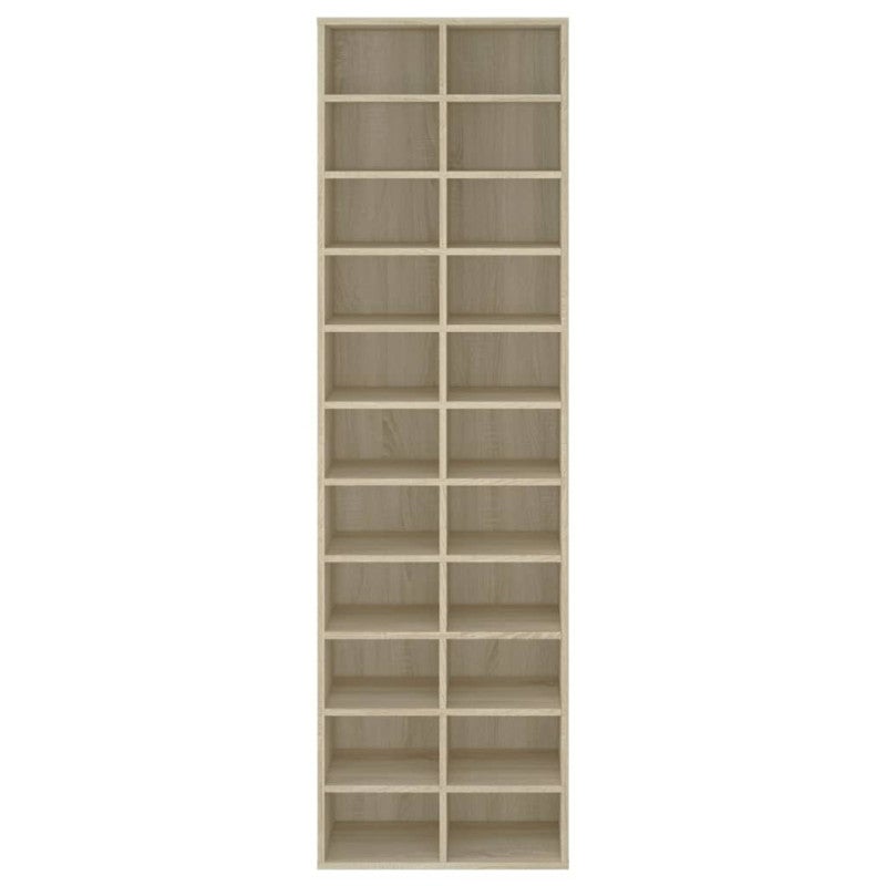 Meuble à chaussures pour Entrée en bois aggloméré Marron Classique 18 paires maximum - 4