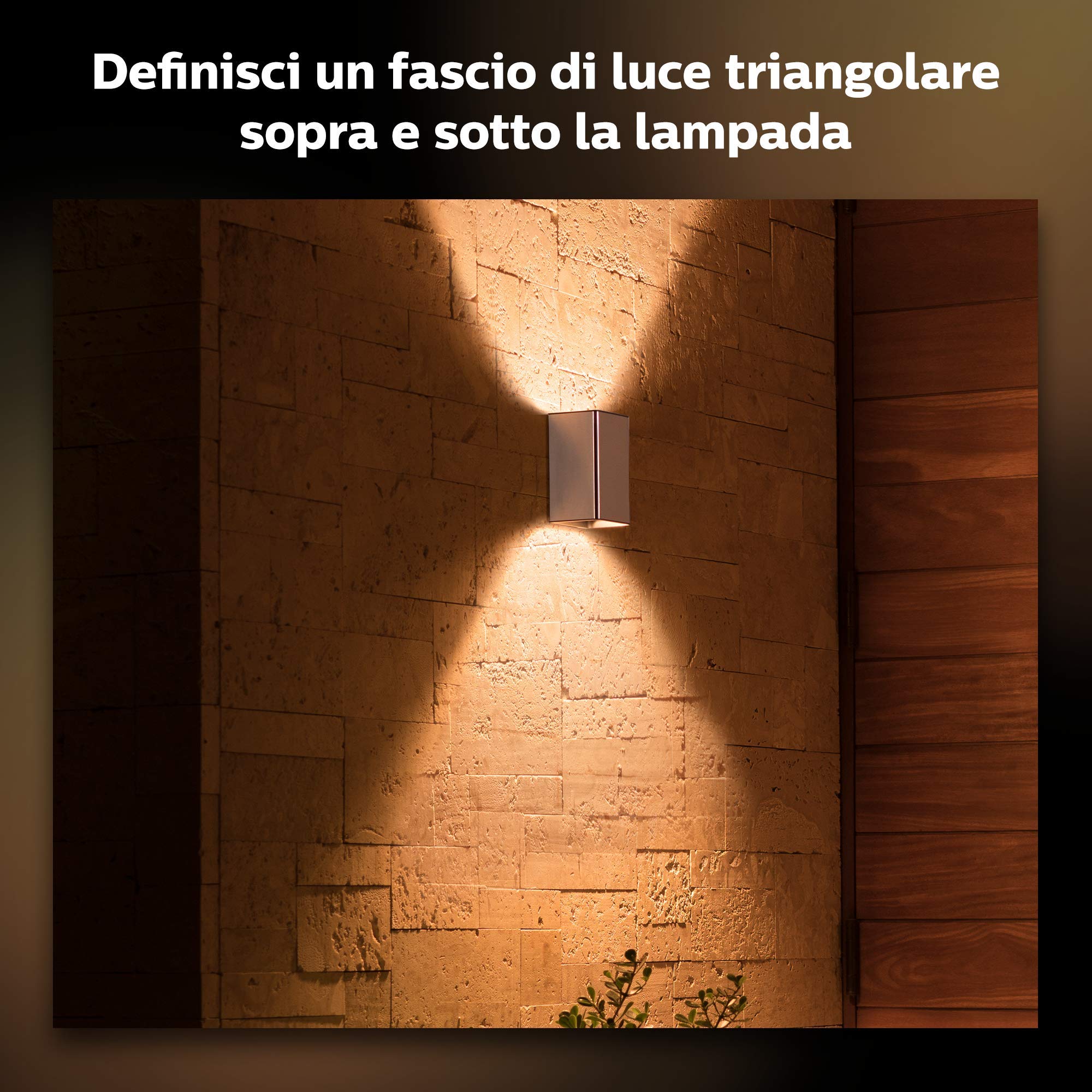 Philips Hue White and Color ambiance Resonate Lampada Smart a parete Up/Down in Acciaio - 8