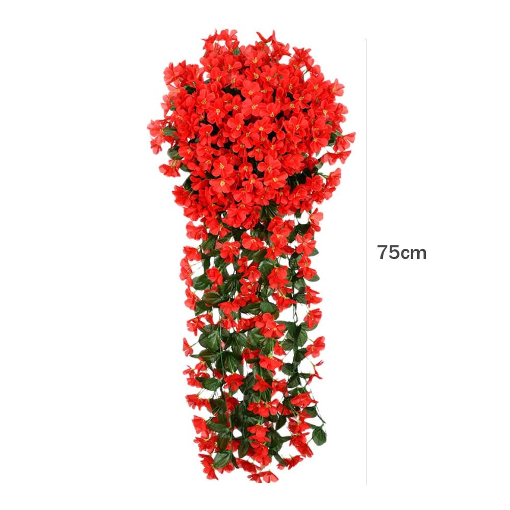 Riaxuebiy Ghirlanda di fiori artificiali con 20 luci a LED a forma di fiore, con vite, per Natale, festa di matrimonio, decorazione (batteria, rosso r | Leroy Merlin