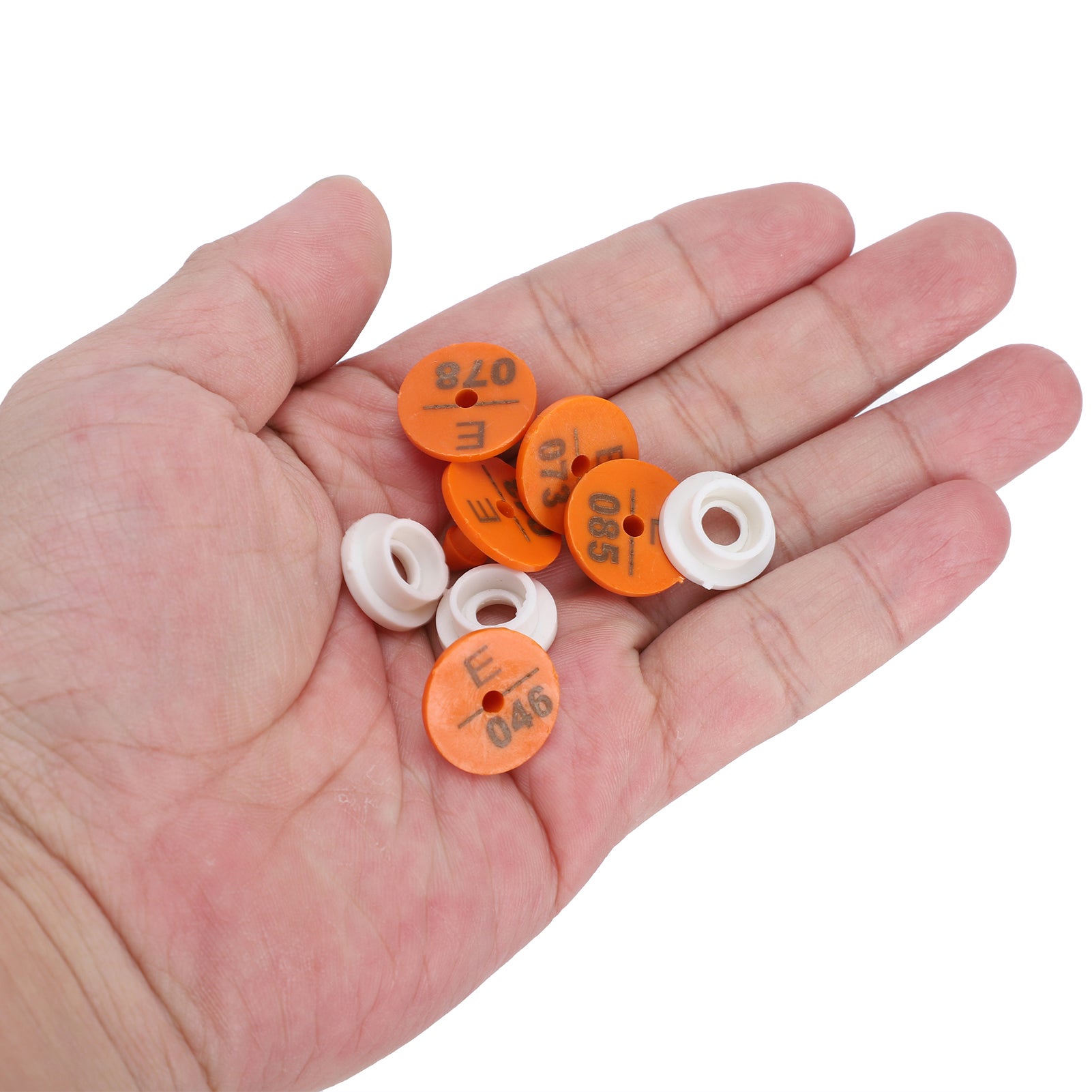 100 set di etichette numerate per conigli, marcatori di identificazione degli animali, etichette per fattorie - 5