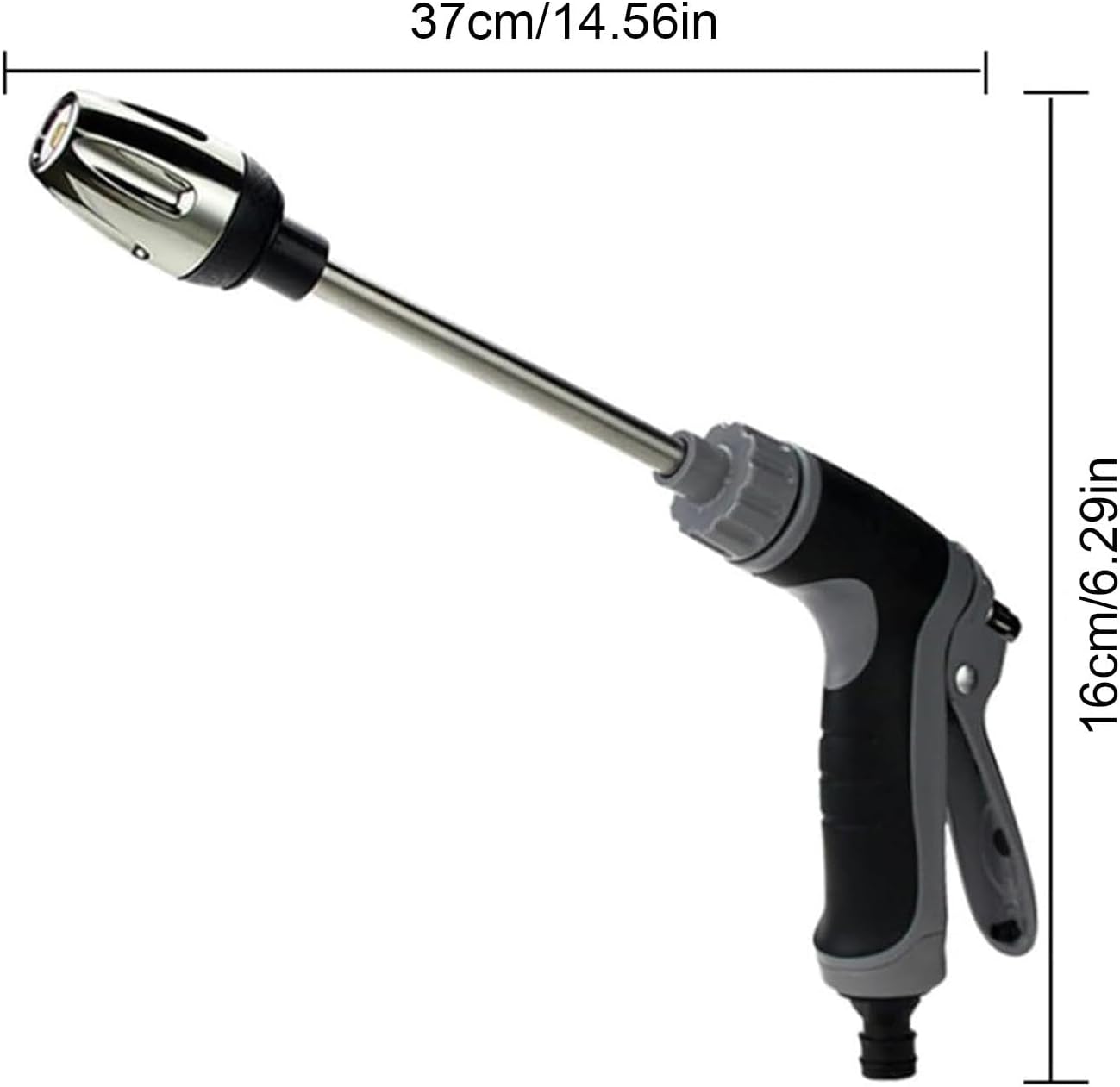 Nettoyeur Haute Pression Universel - Pour Tuyaux d’Arrosage - Buse Jet 2-en-1 + 3 Embouts + Tuyau 5m Inclus - 2