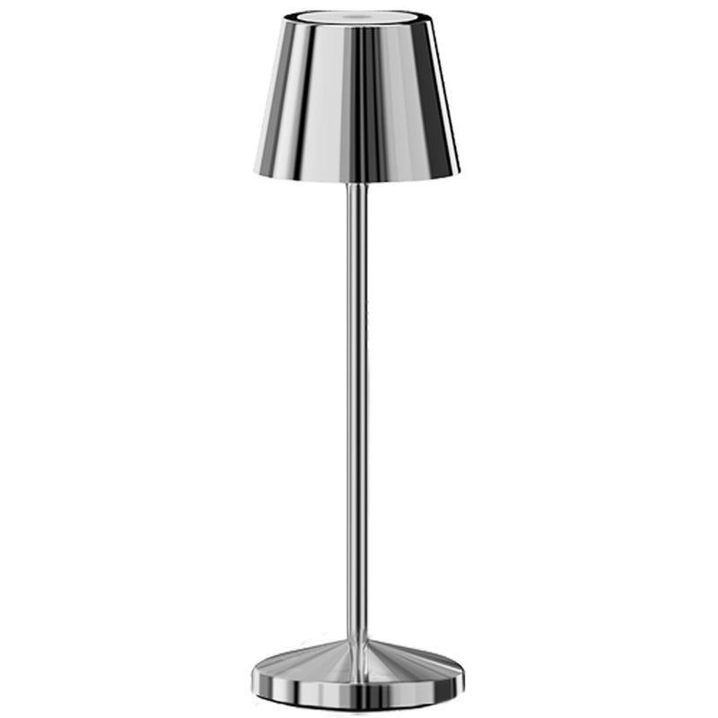 Lampa stołowa EMILY Silver, H25cm,