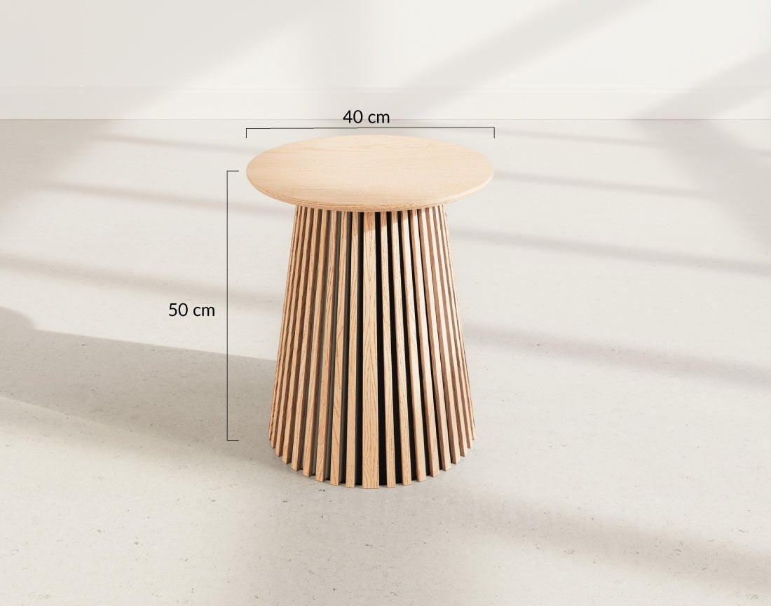 Table basse style scandinave 40*40*50 cm bois - FREYA - Best Mobilier - 5