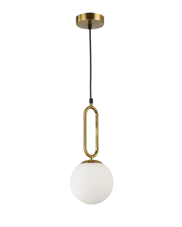 Lampa wisząca żyrandol Bali E27 100 cm IP20 loft złota szklany klosz MasterLED