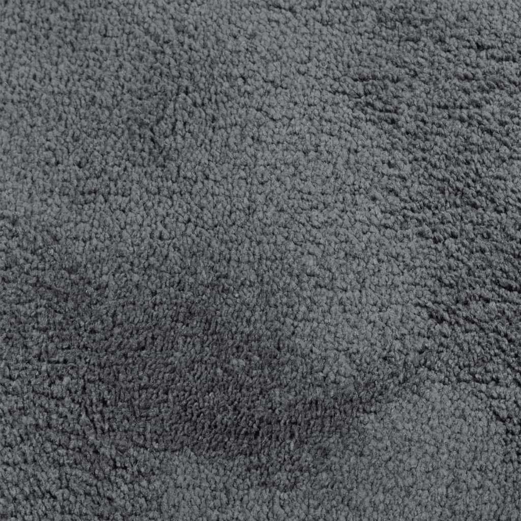 vidaXL Tapis OVIEDO à poils courts anthracite 200x200 cm - 9