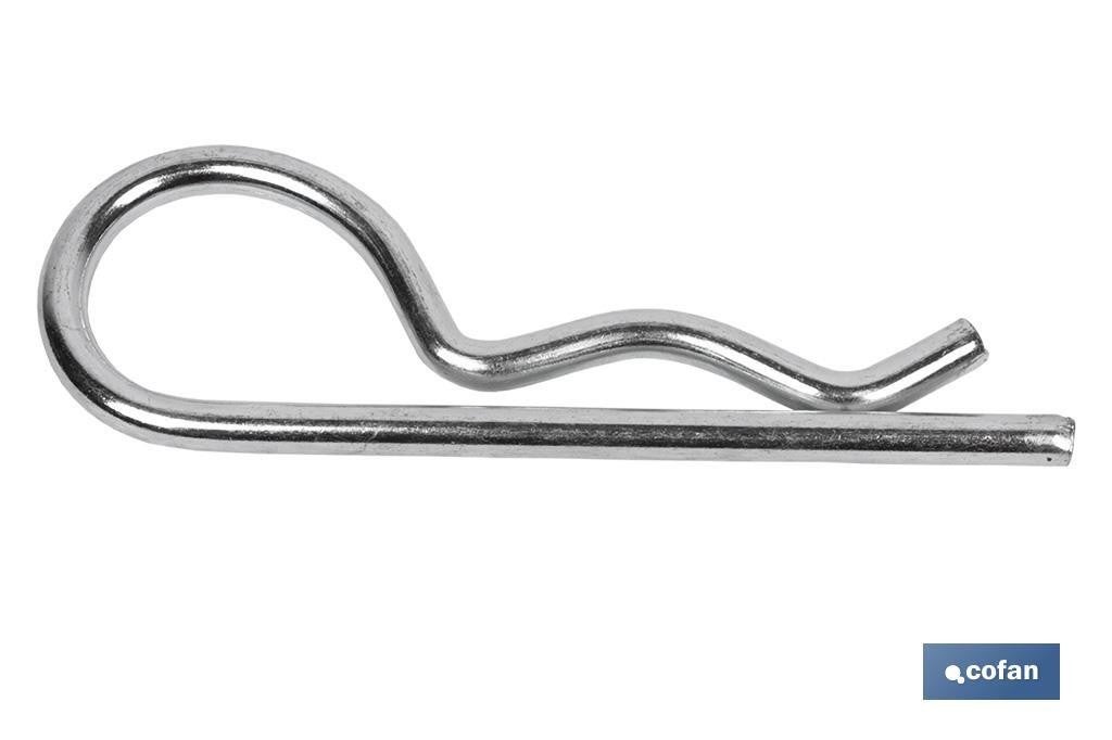 Pasador Elástico Cofan 14810308 - 3 X 8 Mm, Acero, Para Bisagras Y Ejes (pack De 1 Unidad)