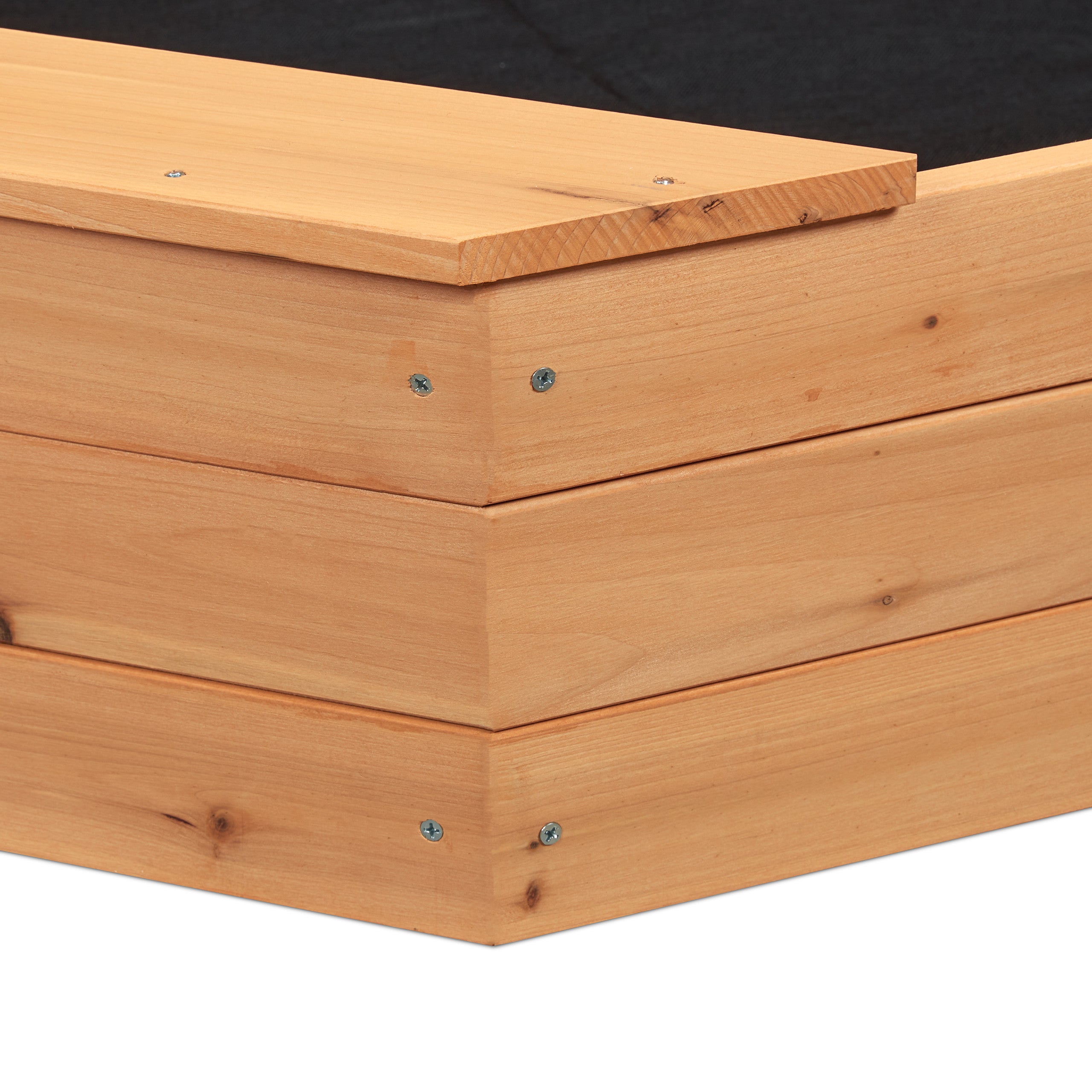 Relaxdays Arenero Octogonal De Madera De Abeto Con 4 Bancos Y Forro – 160 X 160 X 22.5 Cm, Capacidad 400 L, Natural