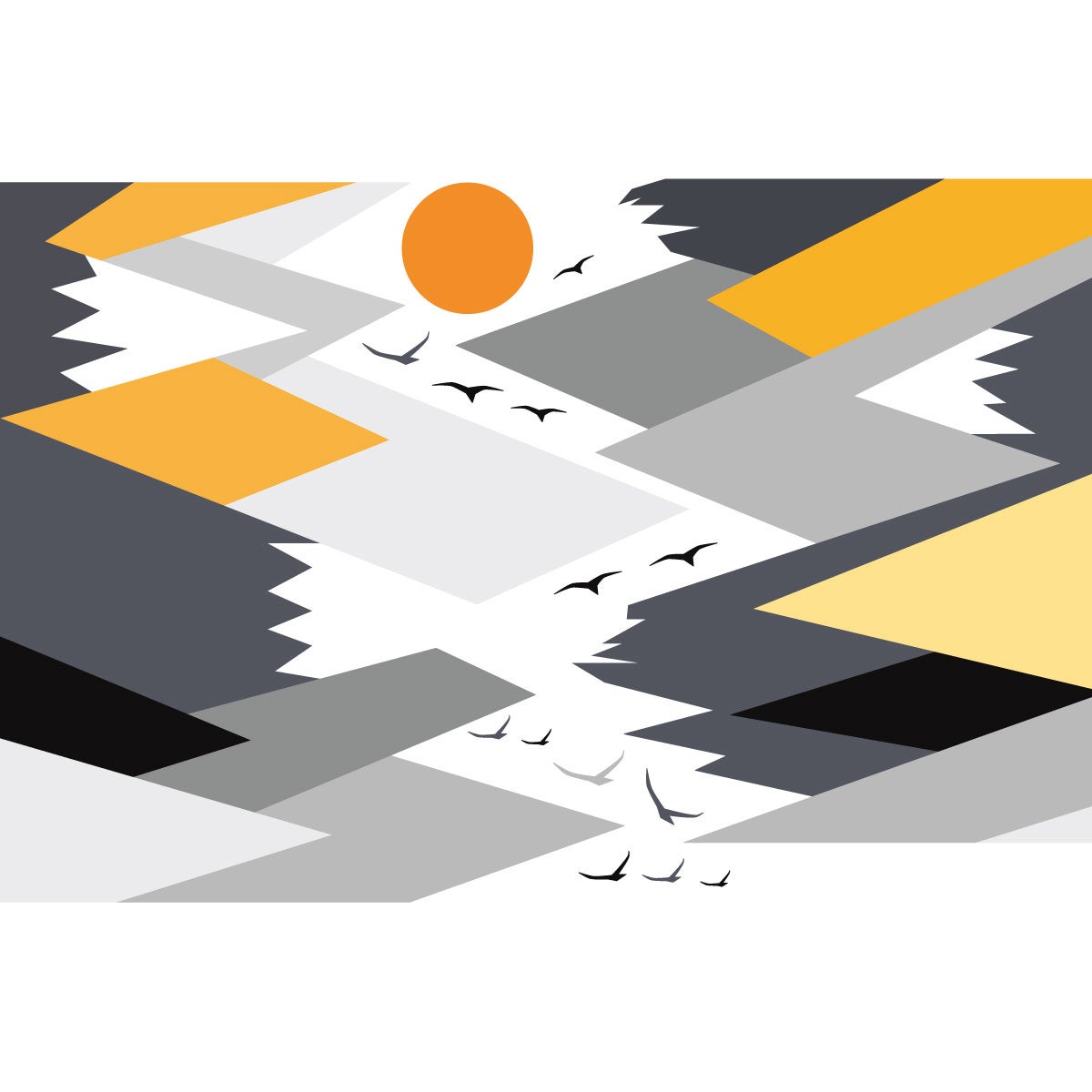 Adesivo bambino di montagna scandinavo alaska - Sticker adesivo - adesivi murali - 110x165cm - 4