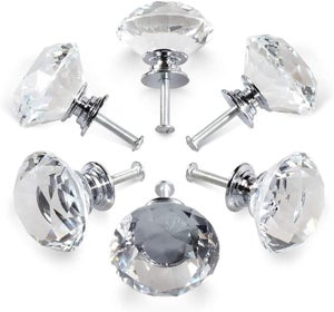 Transparent Cristal Coupe Verre Tiroir & Cuisine Placard Tirer Porte Boutons Transparent Cristal Coupe Verre Tiroir & Cuisine Placard Tirer Porte Boutons