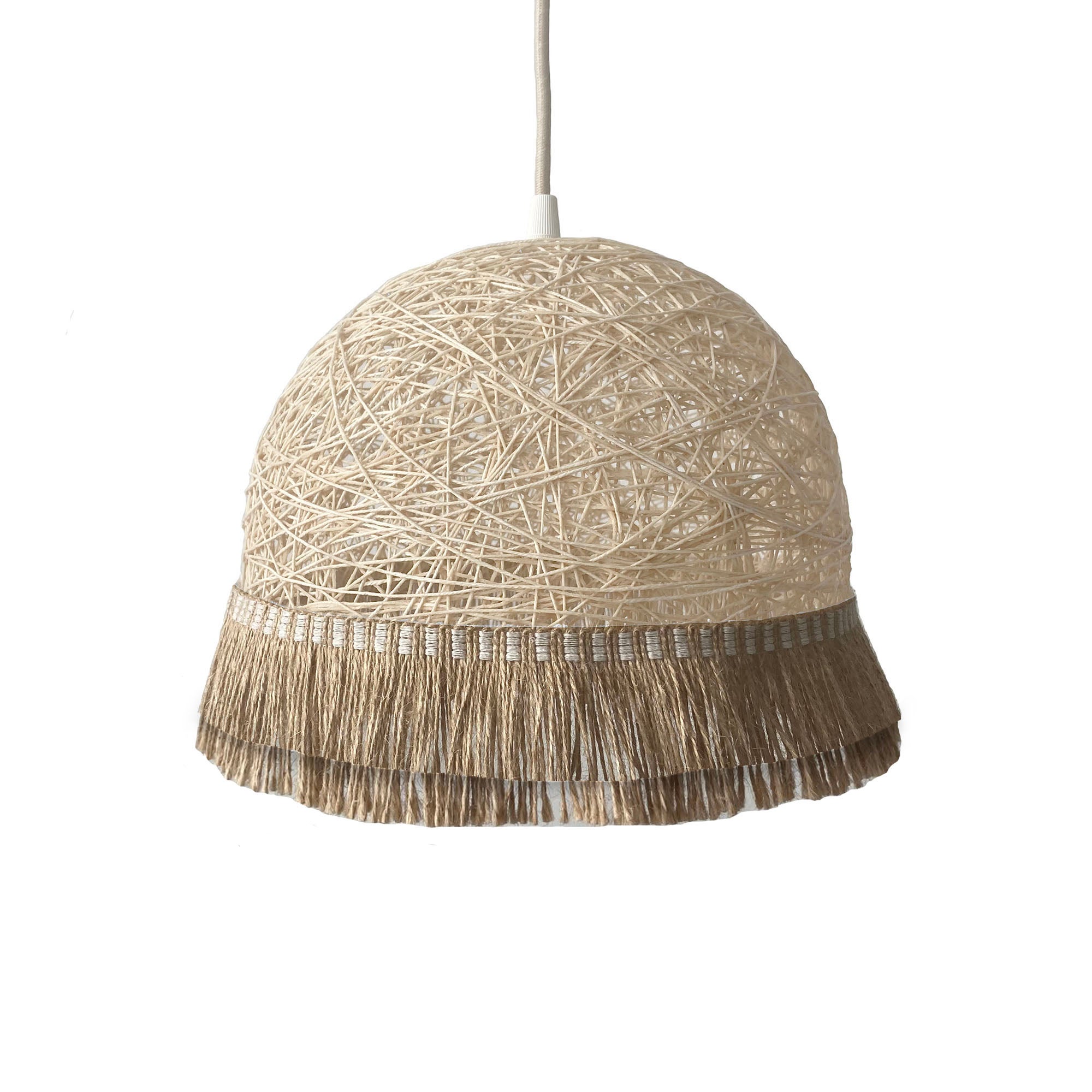 Okrągłe lustro ścienne z linką - MIRROR CORD czarne Ø całkowita 40 cm - 3