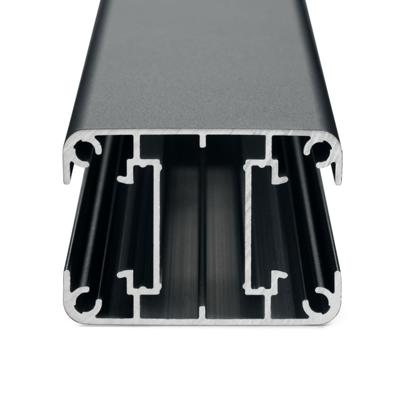 Kit complet clôture composite et aluminium à sceller H 1m80 L 1m80 gris anthracite avec renforts acier - Palissade - Brise vue - 6