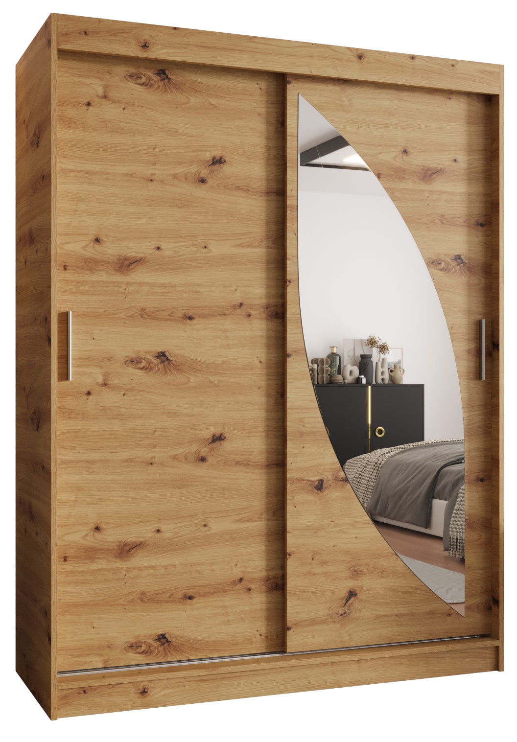 Szafa przesuwna garderoba MILO 150 x 62 x 200 cm Artisan