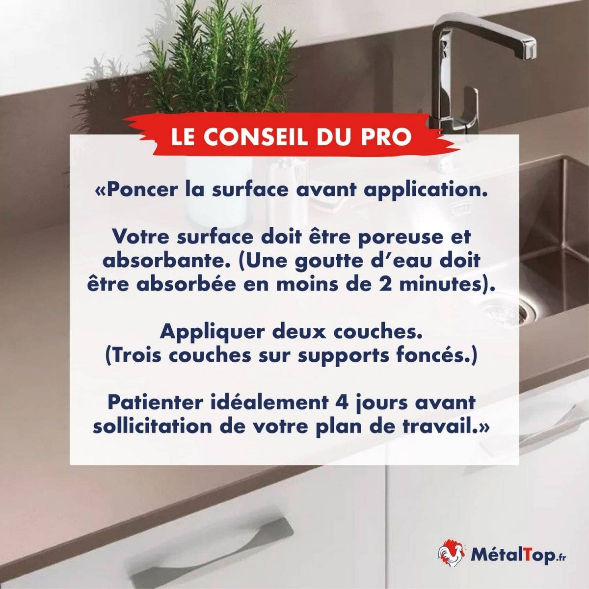 Peinture Plan De Travail - Beige brun - RAL 1011 - 1 L - Métaltop - 6