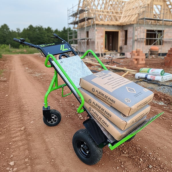 Chariot diable électrique avec grand plateau - Charge 260kg - ZI-ET260 - 5