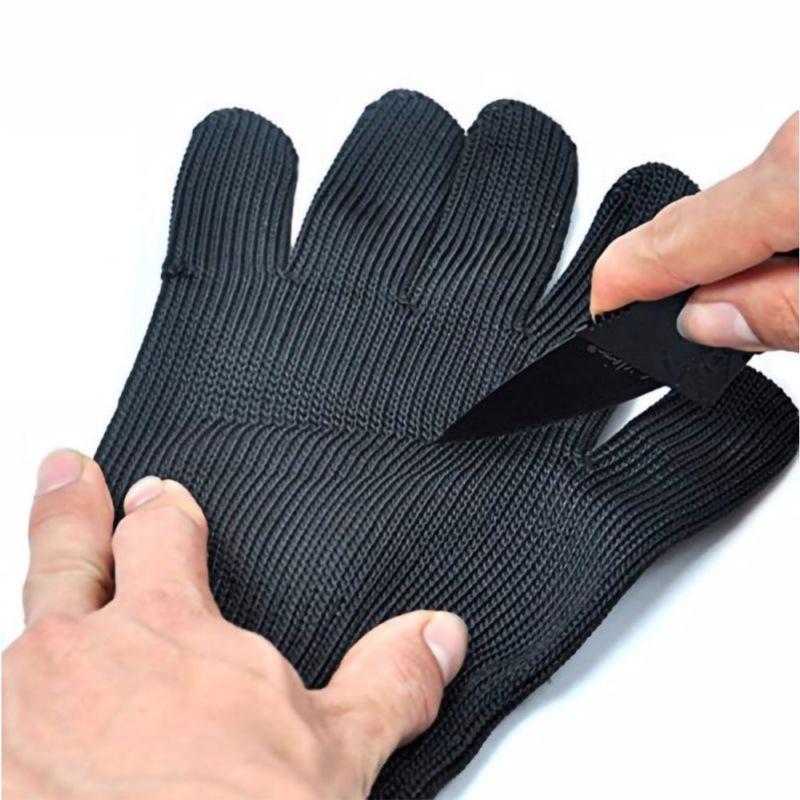 1 treillis métallique en acier inoxydable robuste 3 gants résistants aux coupures pour trancher la viande Traitement Tranchage - 4
