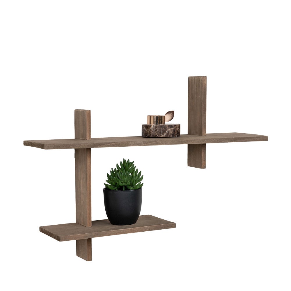 Ovada - Etagère murale en bois - Bois clair - 5