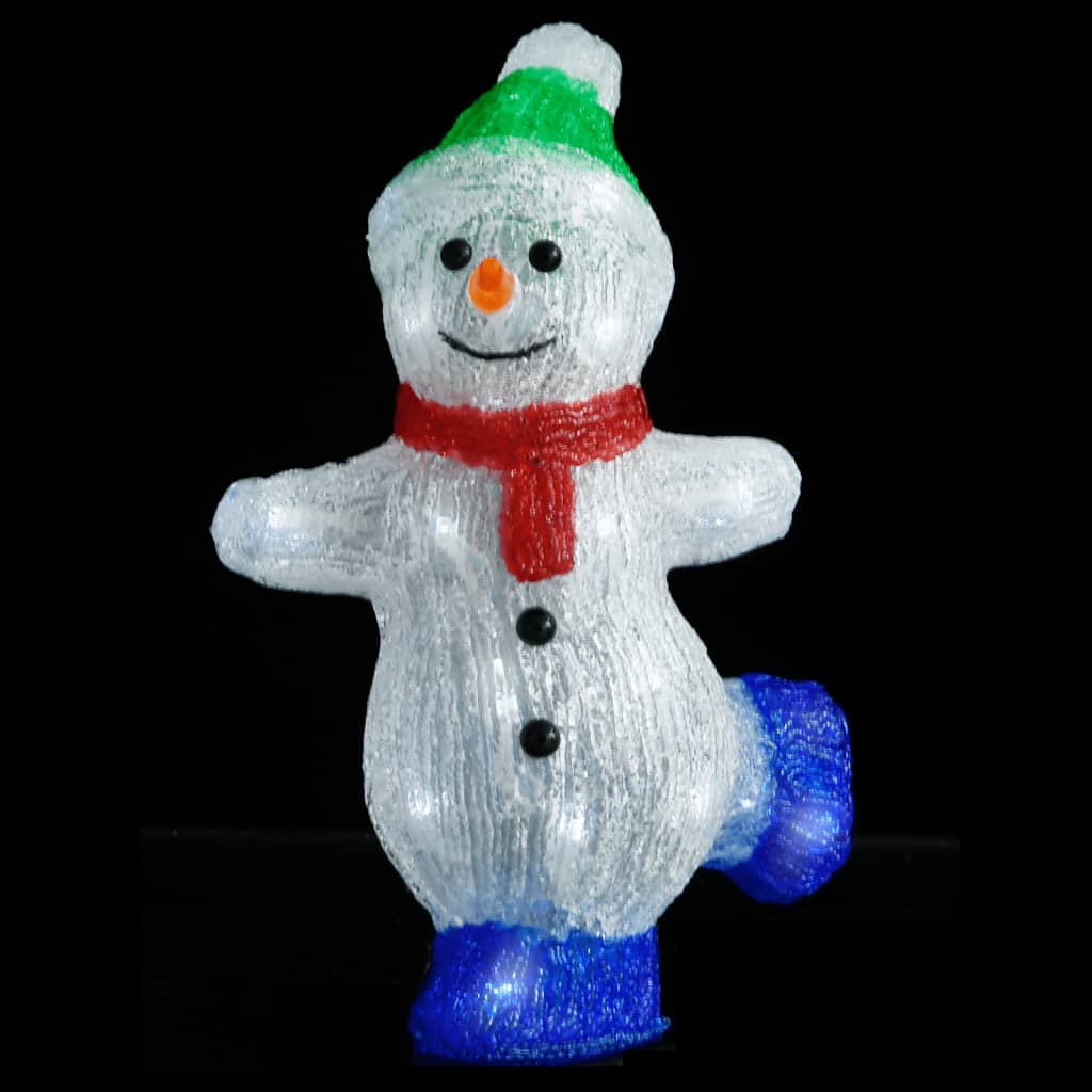 30 cm akrylowa figurka bałwana świątecznego LED - COMFORTXL