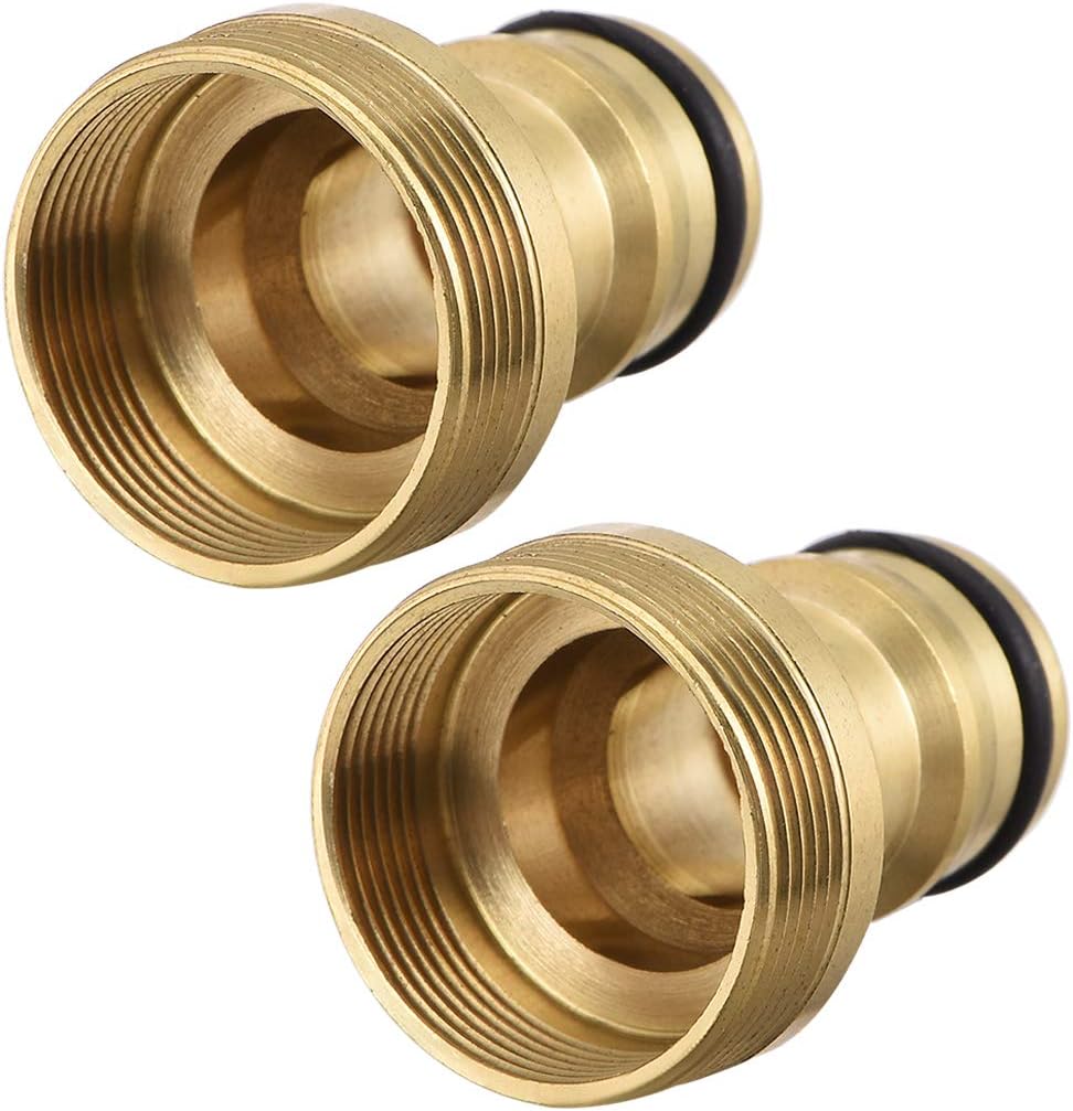 Wąż szybkozłączny M22 żeński i M24 męski, 2 sztuki, mosiądz, adaptery do węża ogrodowego
