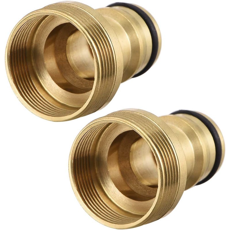 Wąż szybkozłączny M22 żeński i M24 męski, 2 sztuki, mosiądz, adaptery do węża ogrodowego