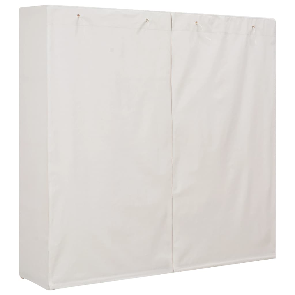 Armário de tecido branco 173x40x170 cm - COMFORTXL - 3