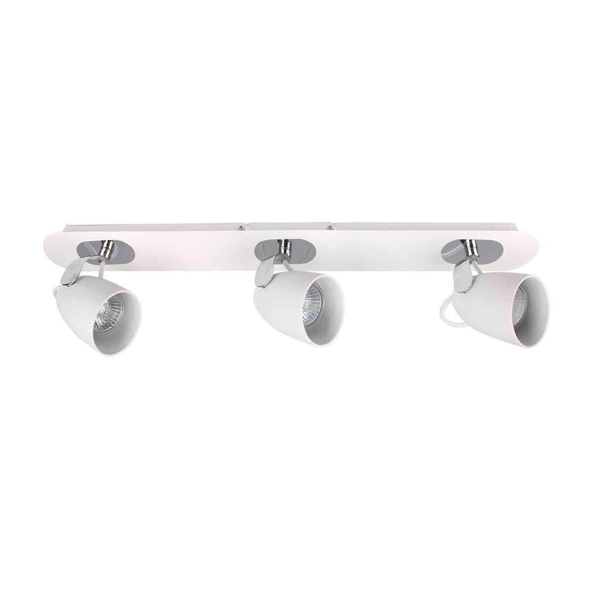 Spot sufitowy OXFORD chromowany biały 3xGU10x50W metal wym:14,5x57x6,5cm IP20 Italux