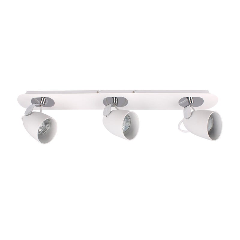 Spot sufitowy OXFORD chromowany biały 3xGU10x50W metal wym:14,5x57x6,5cm IP20 Italux