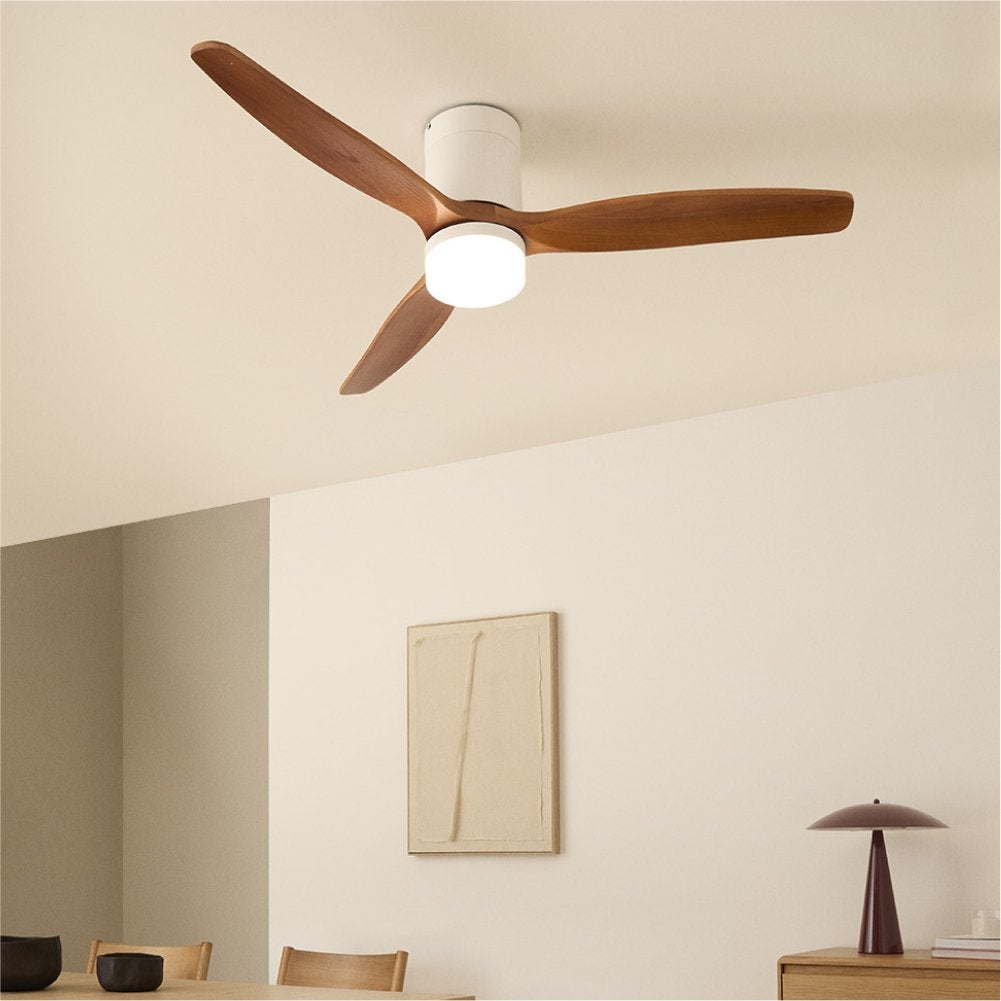 CREATE - WIND CALM M - Ventilateur de plafond silencieux 40W avec pales techniques en ABS Ø132cm avec eclaraige sans wifi - 2