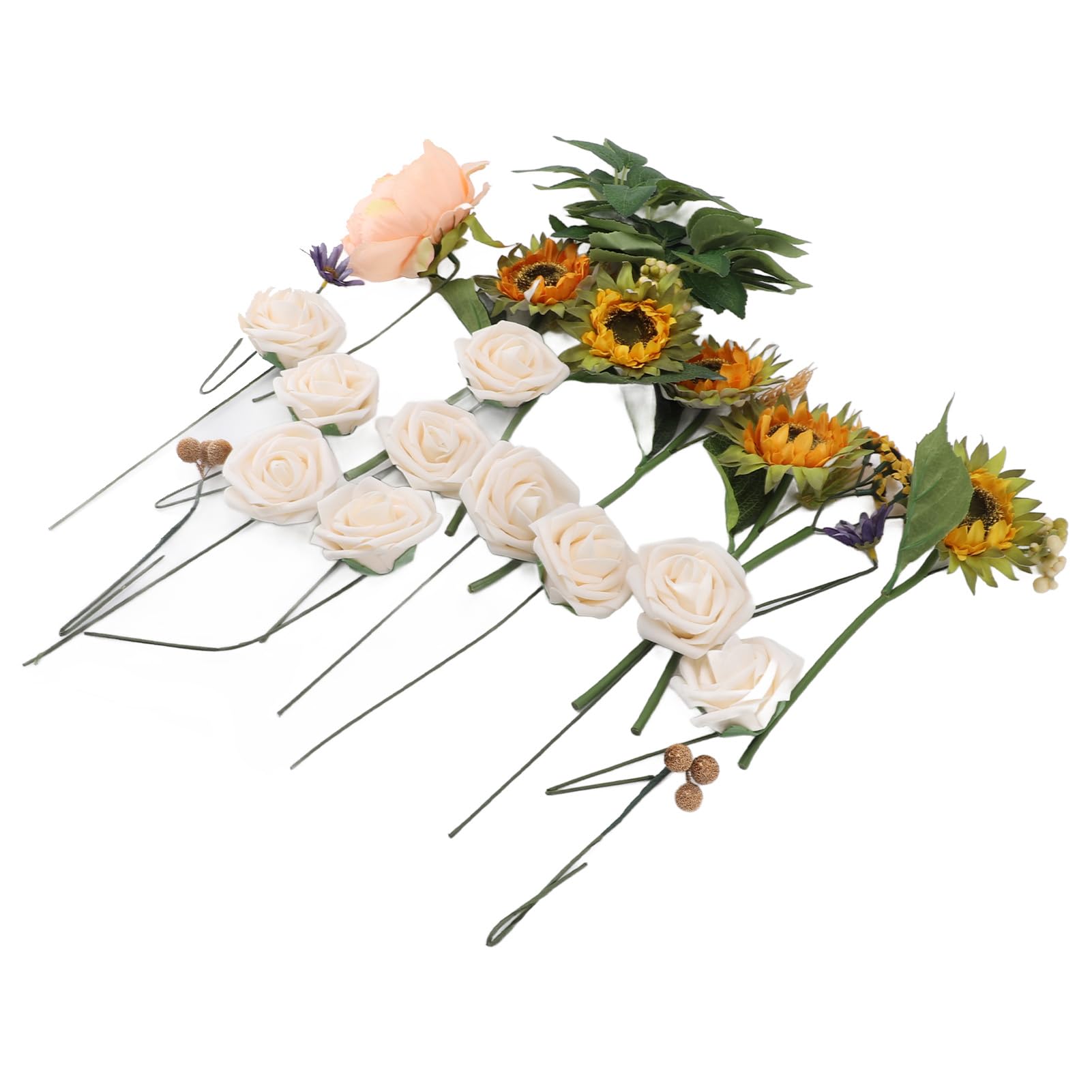 Fausse rose en mousse souple et pliable, résistante à la décoloration, pour décoration DIY, bouquet de mariage (n° 3) - 4