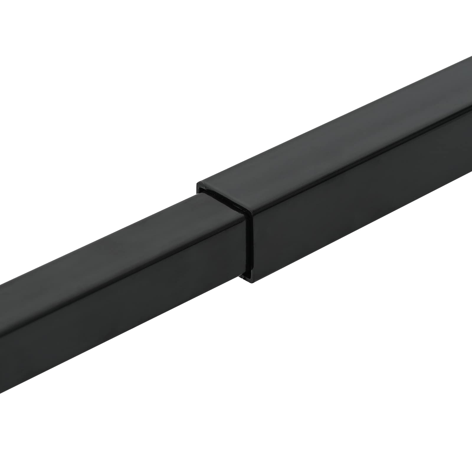 vidaXL Barre de sécurité de fenêtre réglable 3 pcs Noir Acier - 4