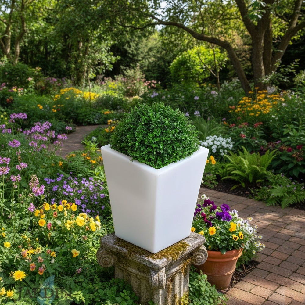 Sphère décorative Jasmin 33 cm | Intérieur et extérieur | Aspect végétal naturel | Élégant | Accessoire décoratif - 3