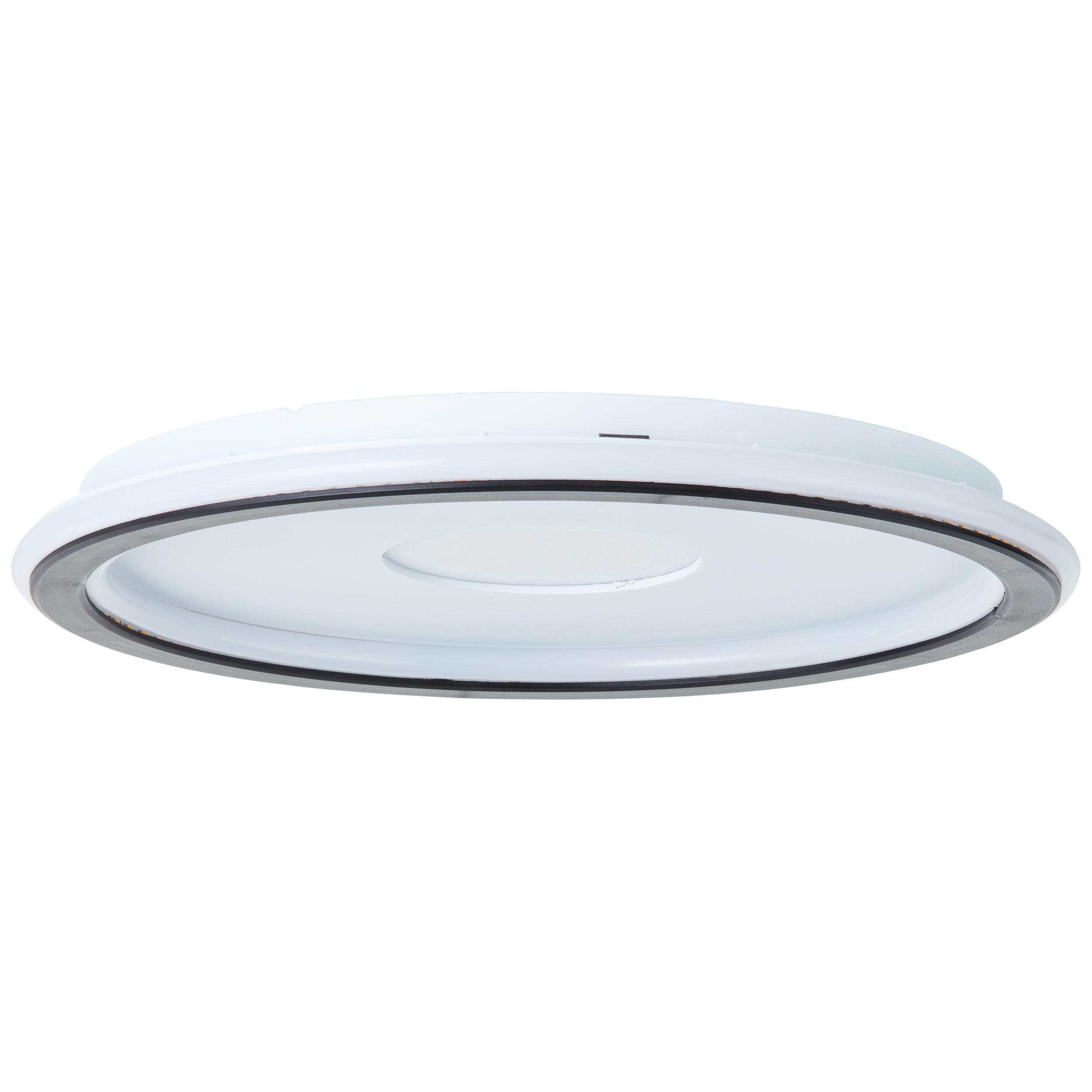Brilliant Vegas LED lampa sufitowa 30cm biały/czarny, tworzywo sztuczne, 1x zintegrowana dioda LED, 24 W, (strumień świetlny: 2900 lm, barwa światła: - 2