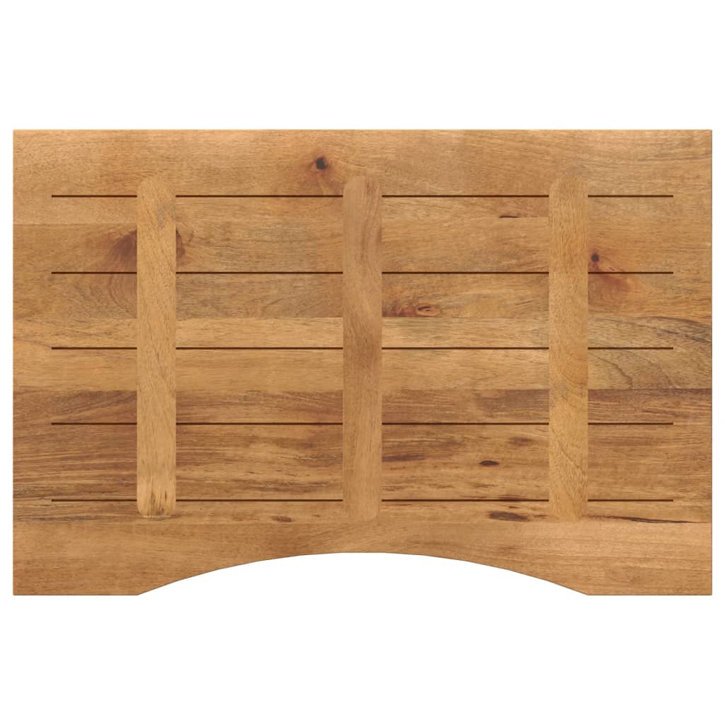 Maison Exclusive - Dessus de bureau avec courbe 100x50x2,5 cm manguier massif brut - 5