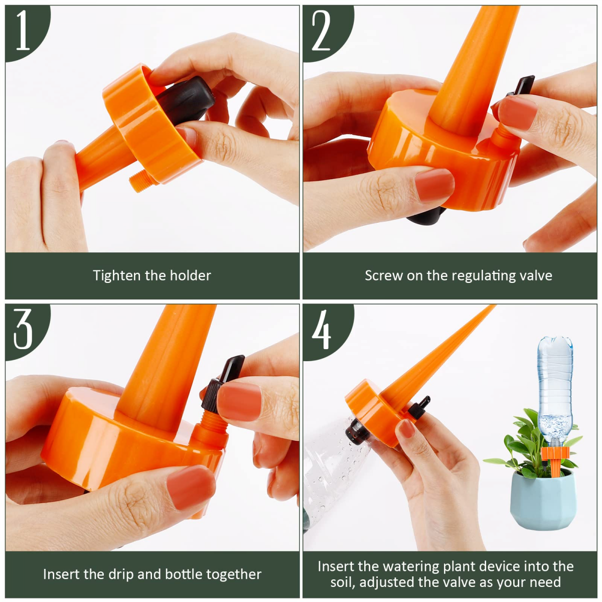 18pcs Irrigation Goutte à Goutte Kit, Arroseurs automatiques Plantes Irrigation Système, dispositif d'arrosage à vitesse réglable pour Plantes en pot - 7