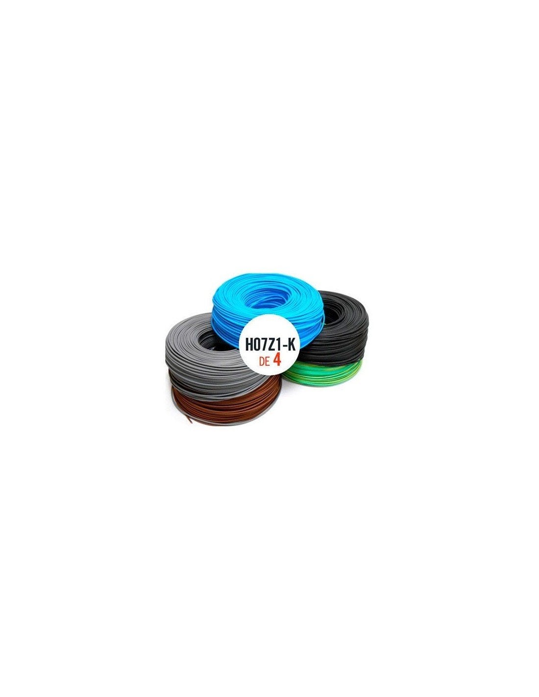 Cable eléctrico rollo 100mtrs 4 mm Azul. Libre de Halógeno -CPR ...