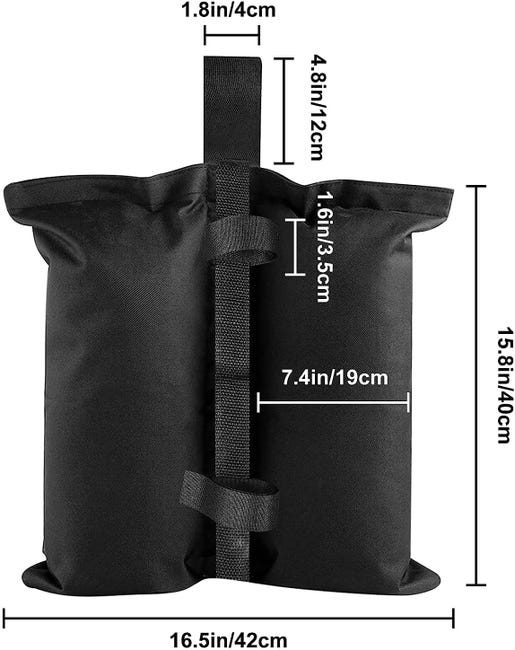 Sac Gravat Pack De 4 Poids Pour Pavillon, Sacs De Sable Pavillon, Sacs De Sable Poids De Lestage Tonnelle Sac Gravat Pack De 4 Poids Pour Pavillon, Sacs De Sable Pavillon, Sacs De Sable Poids De Lestage Tonnelle
