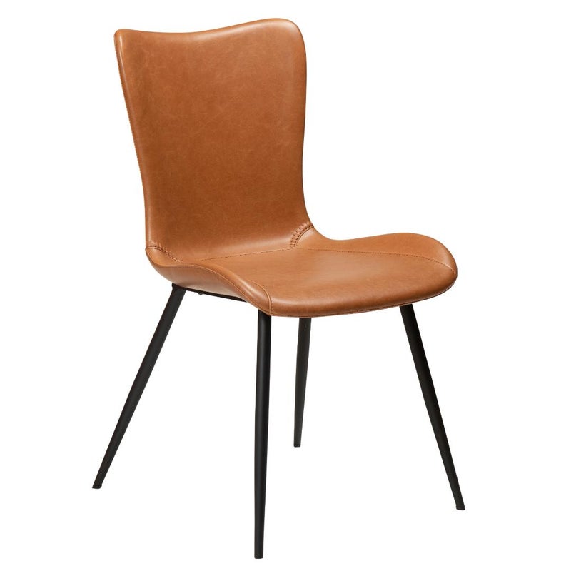 Medusa Dan-Form krzesło stołowe PU skóra sztuczna jasnobrązowy.