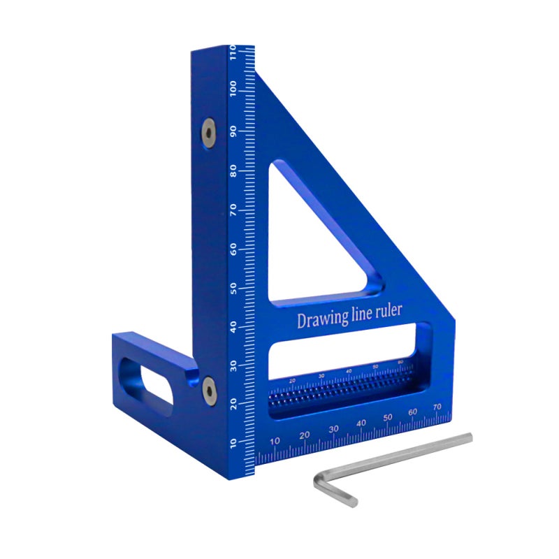 Règle De Gravure Flexible 8x8 Cm – Outil De Traçage Pour Modélisme – 16 Gabarits En Acier Inoxydable 0,2 Mm
